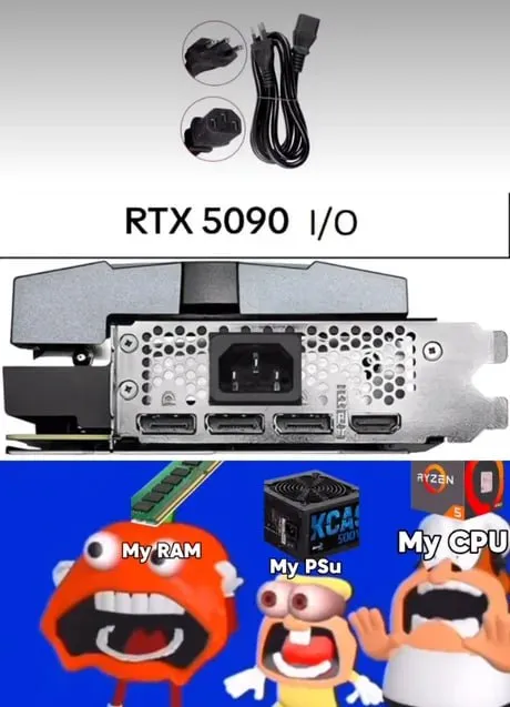 RTX 5090 уничтожает комплектующие
