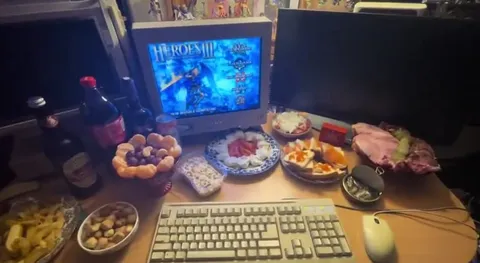 Heroes III Feast Gaming Setup