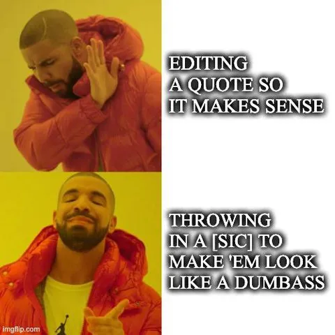 Drake Editing Quote Meme