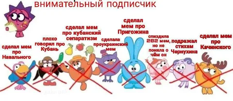 Внимательный подписчик всё запретил