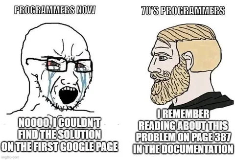 Programmers Now vs 70s Programmers