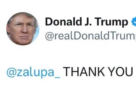 Trump Thanks Zalupa