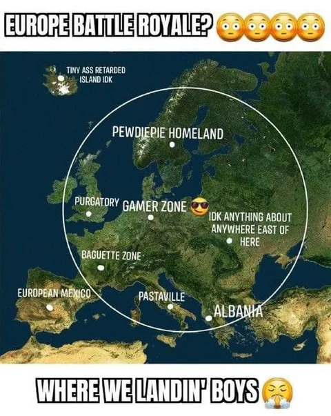 Europe Battle Royale Landing Zones