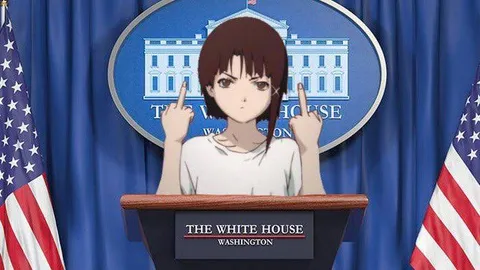 Anime Girl at the White House