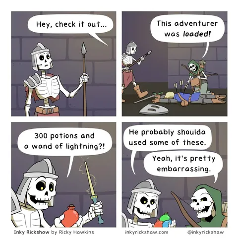 Loaded Adventurer Forgot Potions