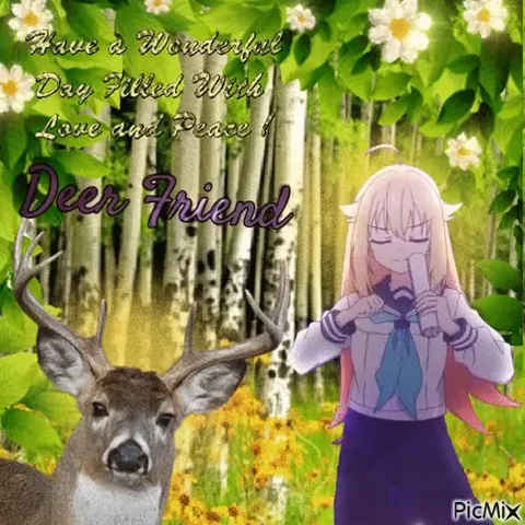 Deer Friend Love and Peace
