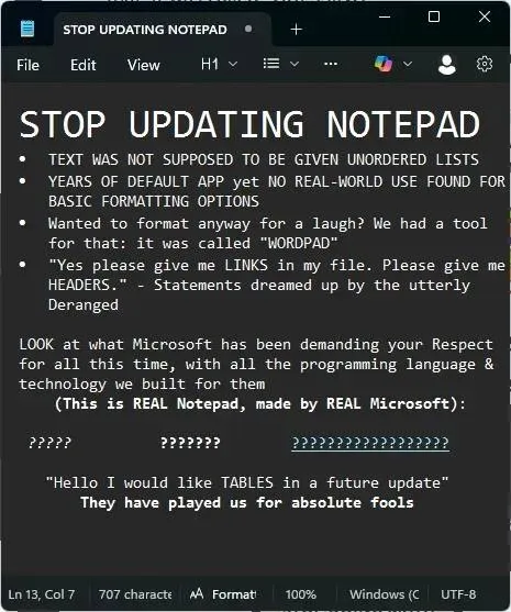 Stop Updating Notepad