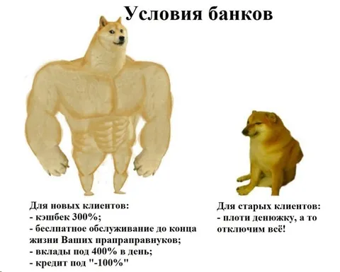 Условия банков для новых и старых клиентов