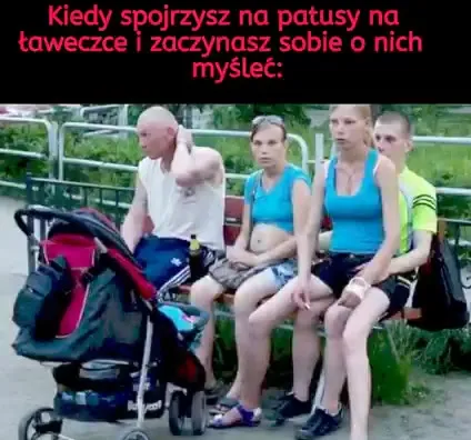 Patusy na ławeczce
