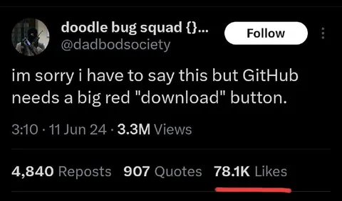 GitHub Needs a Download Button