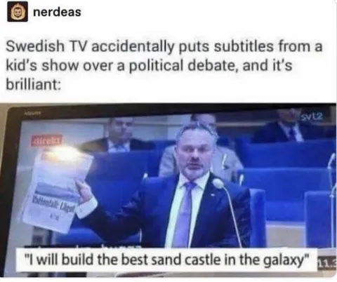 Political Debate Sandcastle Subtitle