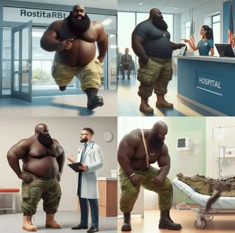Bearded Man at the Hospital