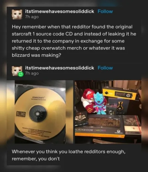 Redditor Returns StarCraft Source Code