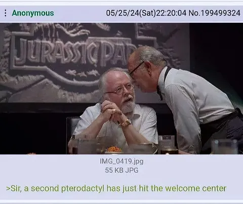 Pterodactyl Hits the Welcome Center