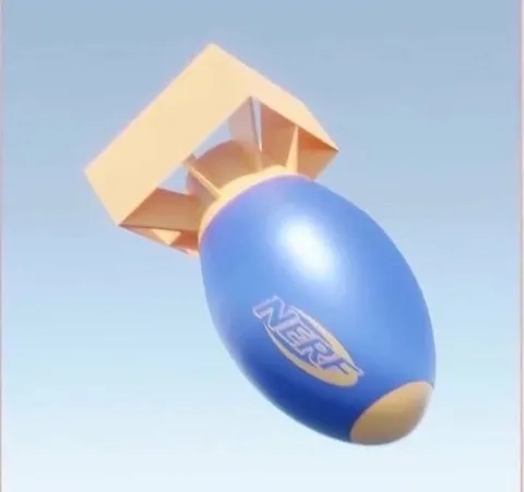 Nerf Football Through Paper