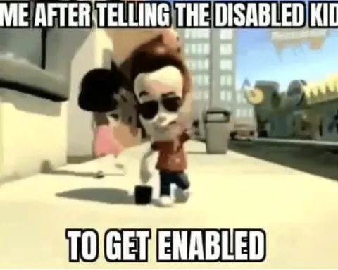 Telling the Disabled Kid to Get Enabled