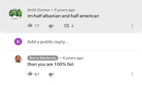 Half Albanian Half American
