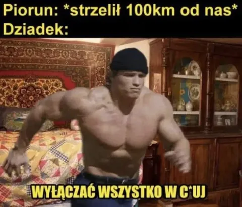 Dziadek wyłącza wszystko