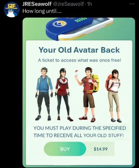 Your Old Avatar Back