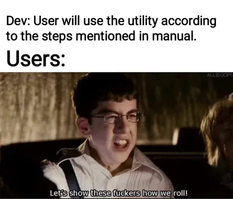 Users Ignore the Manual