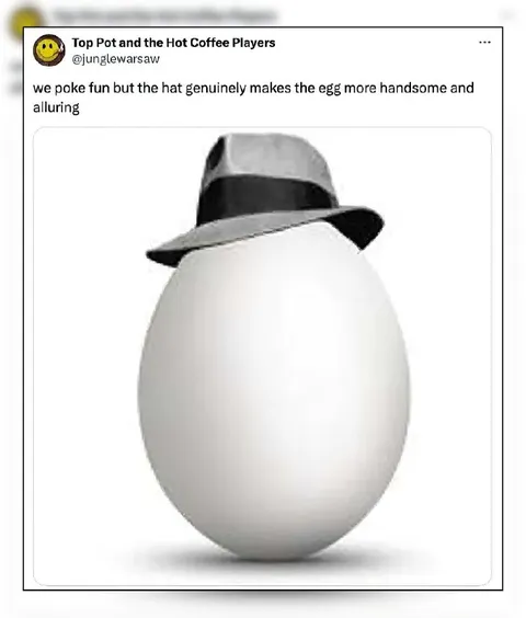 Handsome Egg in a Hat
