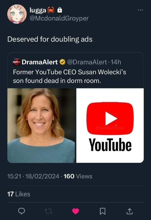 Deserved for Doubling Ads
