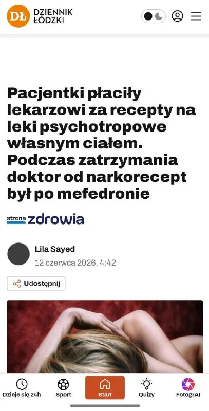 Pacjentki płaciły ciałem za recepty