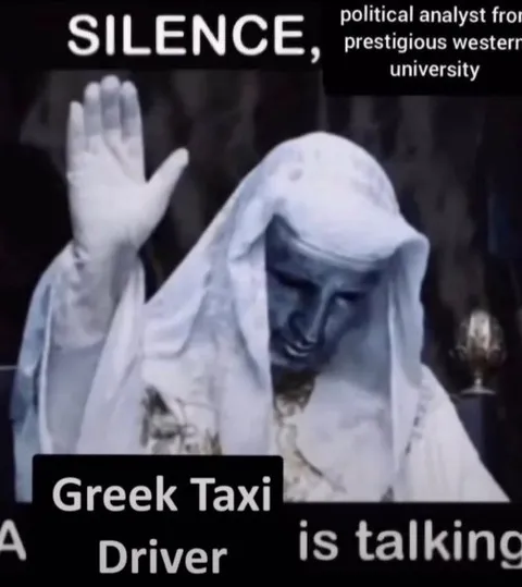 Silence, Greek Taxi Driver Is Talking