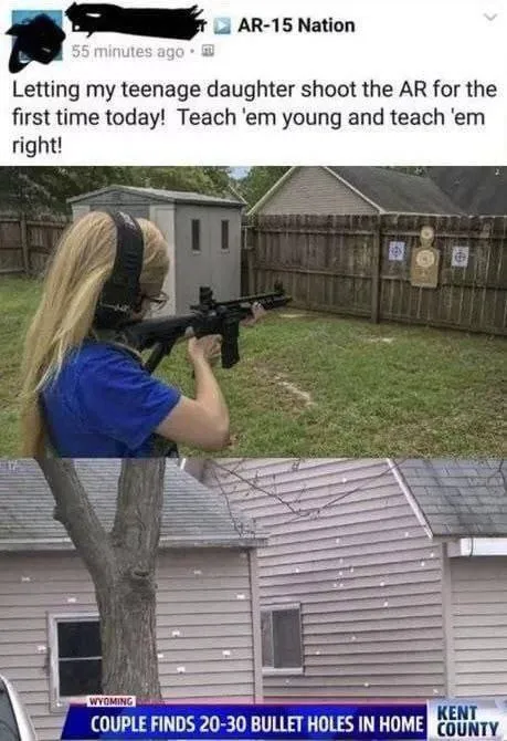 Teenage Daughter Shoots AR-15
