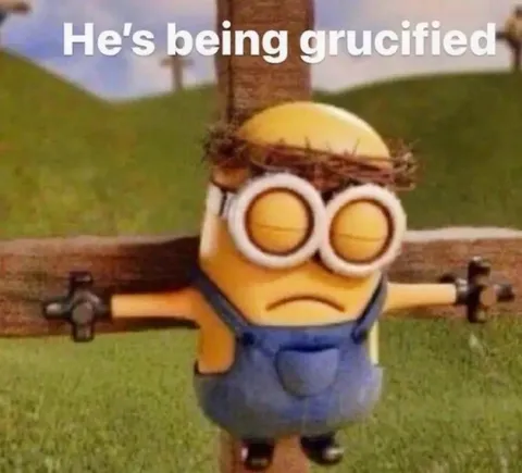 Minion Being Crucified