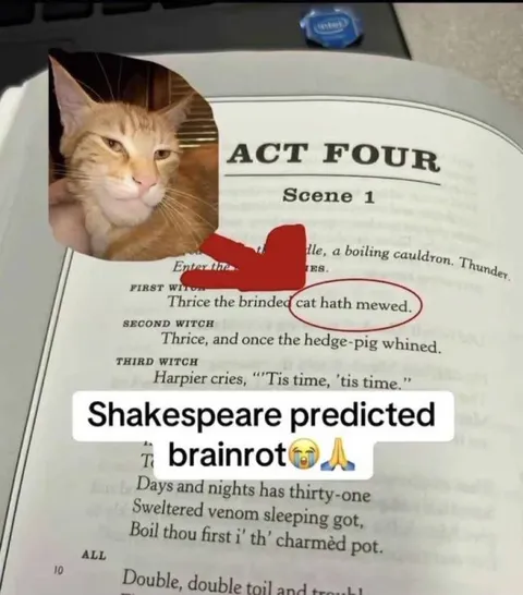 Shakespeare Predicted Brainrot
