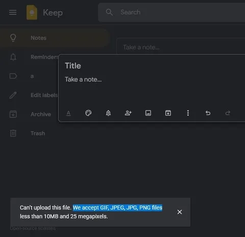 Can't Upload This File