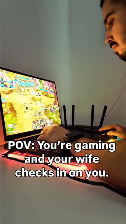 Wife Checks In While Gaming