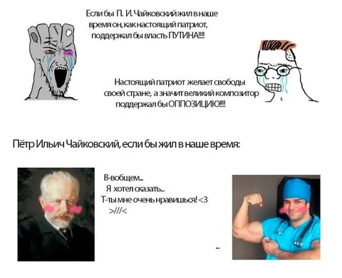 Чайковский поддерживает оппозицию