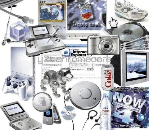 Y2K Tech Nostalgia Collage
