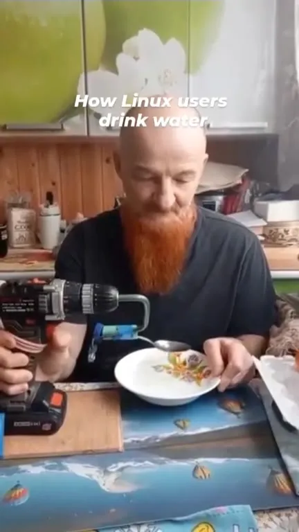 How Linux Users Drink Water