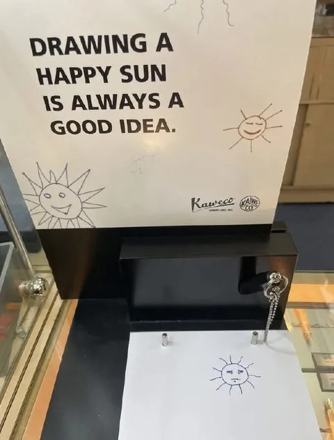 Drawing a Happy Sun