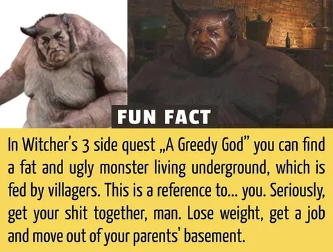 Witcher 3 Greedy God Fun Fact