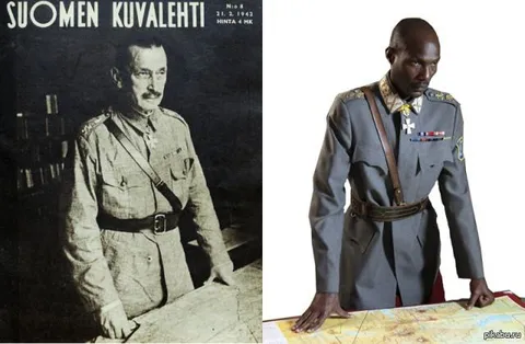 Kaksi upseeria kartan äärellä
