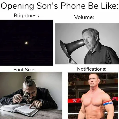Opening Son's Phone Settings