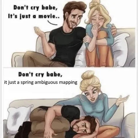 Spring Ambiguous Mapping Meme
