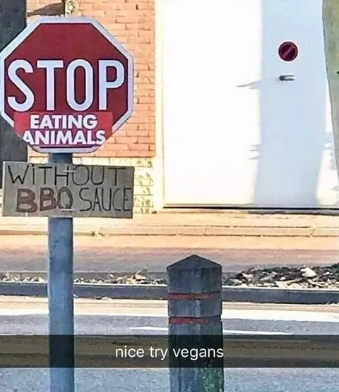 Stop Eating Animals Without BBQ Sauce