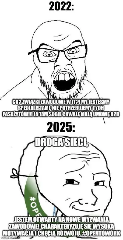 Od antyzwiązkowca do open to work
