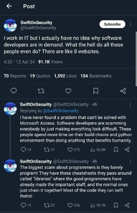 Software Developers Are Scamming Everyone