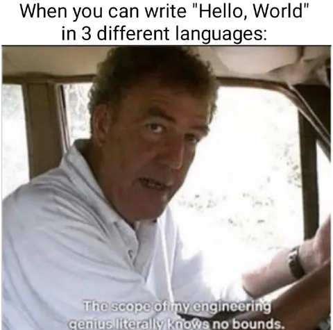 Hello World in Three Languages