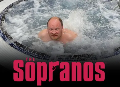 Tony Soprano in the Hot Tub