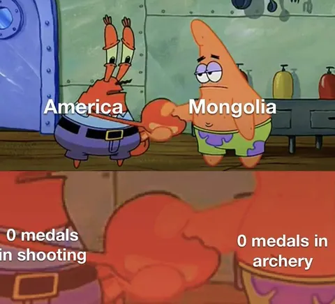 America Mongolia Olympic Handshake
