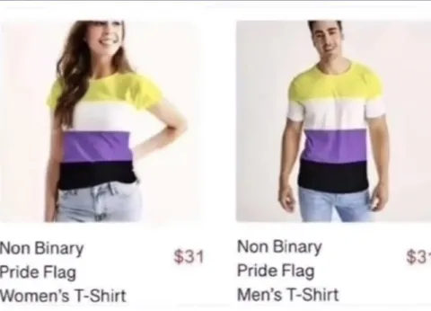 Non Binary Pride Flag Shirt Pricing