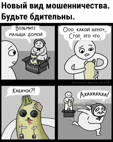 Новый вид мошенничества с кабачком