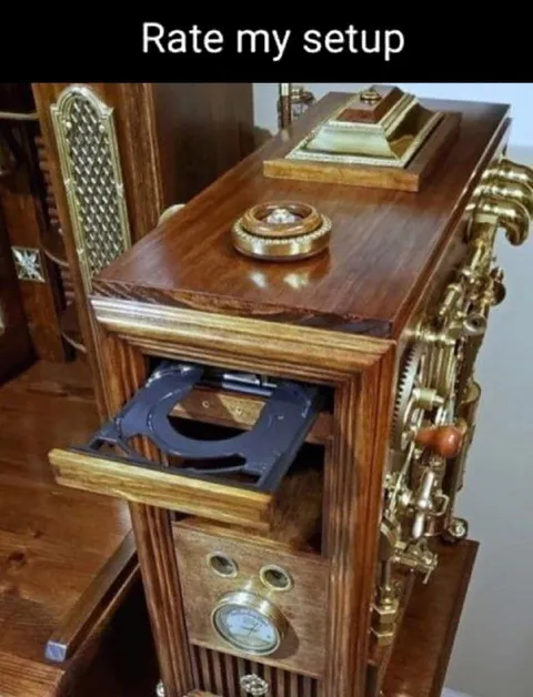 Antique CD Player Setup